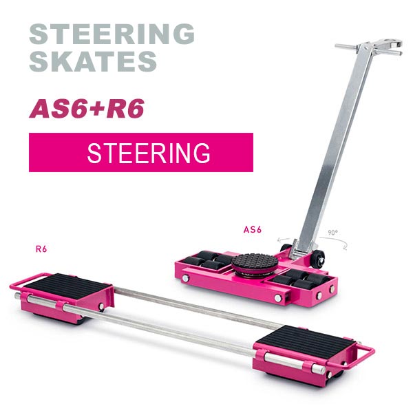 Steering skates AS6/R6 for loads with the weight up to 12 tonnes